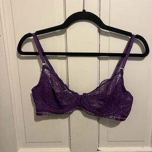 Lounge Purple Lace Underwire Bra